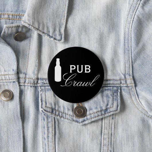 Pub Crawl Bierdag Drink Ronde Button 7,6 Cm (In situ)