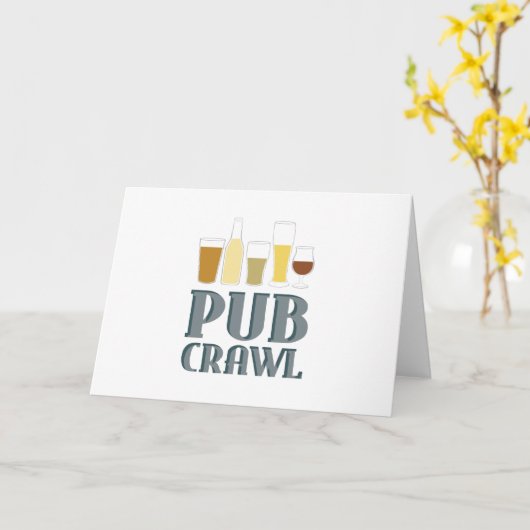 Pub crawt kaart (Gele Bloem)