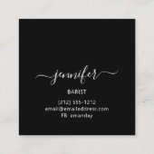 Pub Drinken Bar Restaurant Logo Lounge Logo Violet Vierkante Visitekaartje (Achterkant)