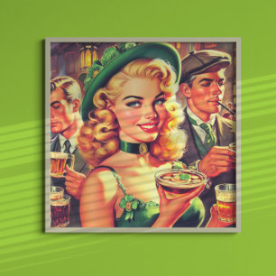  pub Iers meisje Poster