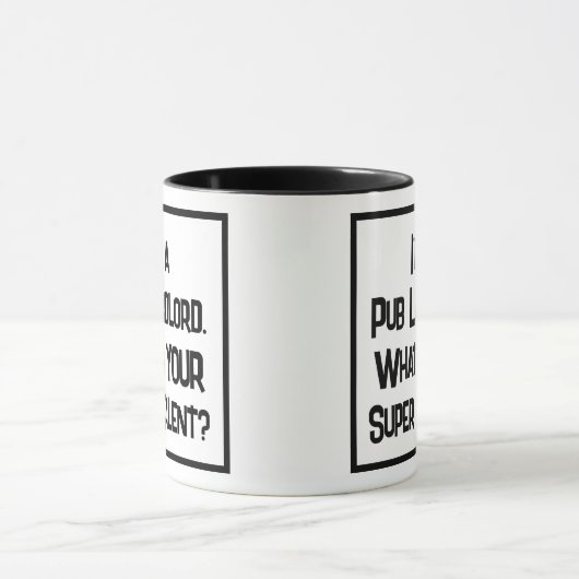 Pub Landlord Super Talent. Mok met twee toonkoffie (Midden)