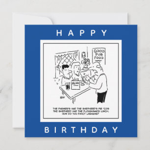 Pub-maaltijden en Pub Menu-Cartoon Kaart