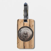 Pub of Bar Owner Beer Can Bagagelabel (Achterkant verticaal)