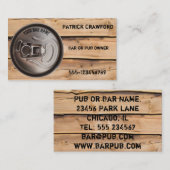 Pub of Bar Owner Beer Can Visitekaartje (Voorkant / Achterkant)