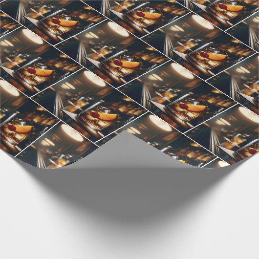 Pub ouderwetse cocktail cadeaupapier (Hoek)