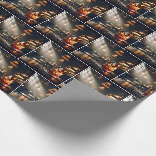 Pub ouderwetse cocktail cadeaupapier (Hoek)