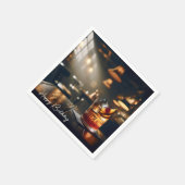 Pub ouderwetse Drink voor Verjaardag Servet (Hoek)