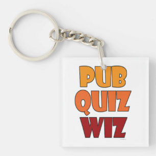 Pub Quiz Wiz Grappig Trivia Kampioen Plezier Sleutelhanger