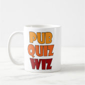 Pub Quiz Wiz Grappige Trivia Challenge Design Koffiemok (Links)