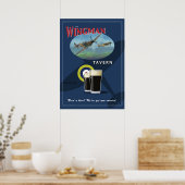 Pub Sign, "The Wingman Tavern" Poster (Keuken)