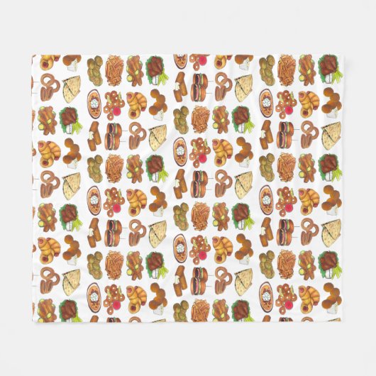 Pub Snacks bar Food Restaurants Appetizers Foodie Fleece Deken (Voorkant (Horizontaal))