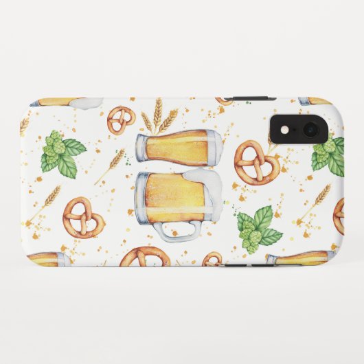 Pub Style Beer Patroon Case-Mate iPhone Case (Achterkant (horizontaal))