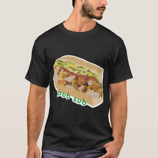 Pub Sub Chicken Tender Pub Sub T-shirt (Voorkant)