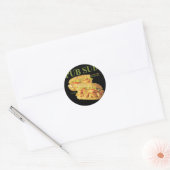 Pub Sub Kip Tender Grappige Sandwich Ronde Sticker (Envelop)