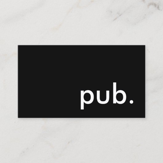 pub. visitekaartje (Voorkant)