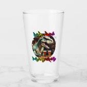 PUBASAURUS beroemd gemaakt door BAD Dino Glas (Achterkant)