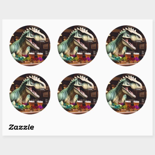 Pubasaurus Sticker van BAD Dino (Vel)