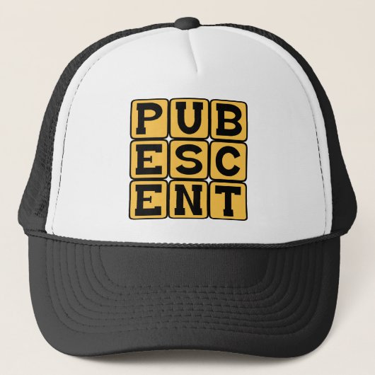 Puberteit, Fase in het Leven van een Tiener Trucker Pet (Voorkant)