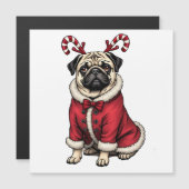 PubHond met Kerstman-pak voor Kerst-liefhebbers (Voorkant / Achterkant)