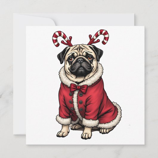 PubHond met Kerstman-pak voor Kerst-liefhebbers (Voorkant)
