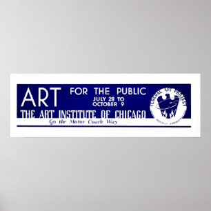 Public Art Chicago Exhibit -  WPA-Poster Poster