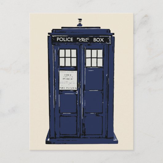 Public Call box van politie Briefkaart (Voorkant)