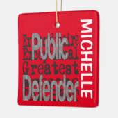 Public Defender Extraordinaire CUSTOM Keramisch Ornament (Links)