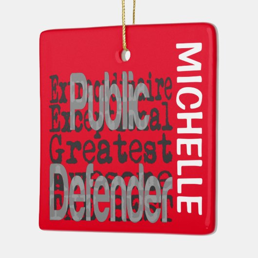 Public Defender Extraordinaire CUSTOM Keramisch Ornament (Links)