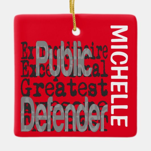 Public Defender Extraordinaire CUSTOM Keramisch Ornament (Voorkant)