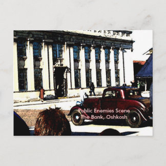 Public Enemies Scene - The Bank, Oshkosh Briefkaart
