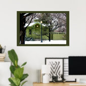 Public Garden Greens Poster (Thuiskantoor)