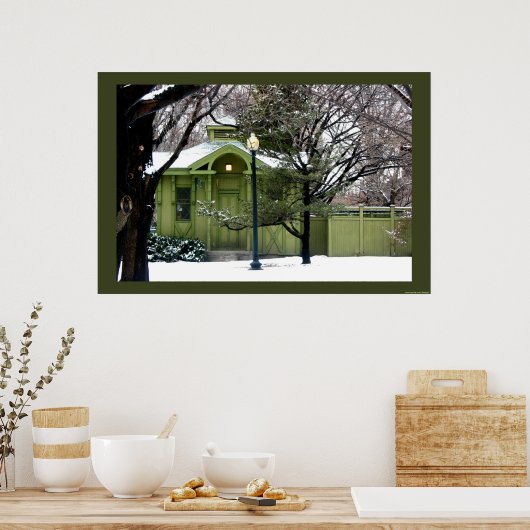 Public Garden Greens Poster (Keuken)