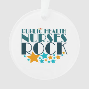 Public Health Neurses Rock Ornament