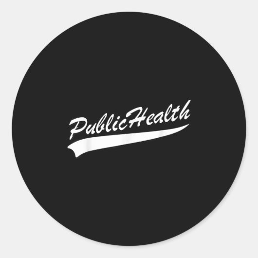 Public Health Professional Team Srts  Ronde Sticker (Voorkant)