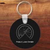 Public Land Owner Shirt - Mountain Climber Hiking  Sleutelhanger (Voorkant)