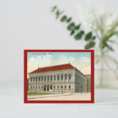 Public Library, Boston 1911 Briefkaart (Staand voorkant)