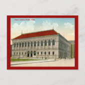 Public Library, Boston 1911  Briefkaart (Voorkant)