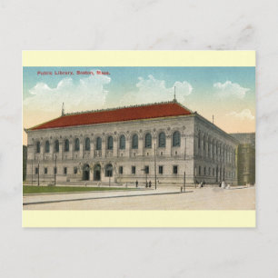 Public Library, Boston 1911  Briefkaart