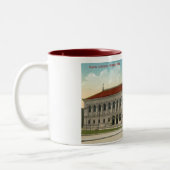 Public Library, Boston 1911  Tweekleurige Koffiemok (Links)