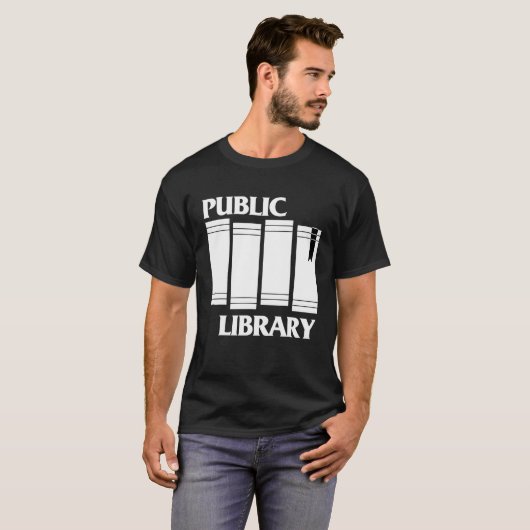 Public Library Funny Book Lover T-shirt (Voorkant volledig)