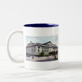 Public Library, New York City 1915  Tweekleurige Koffiemok (Links)