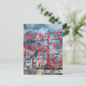 Public Market Centre in Seattle Washington Briefkaart (Staand voorkant)