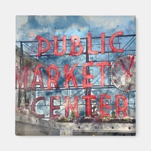 Public Market Centre in Seattle Washington Magneet