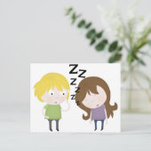 Public Narcolepsy Briefkaart (Staand voorkant)