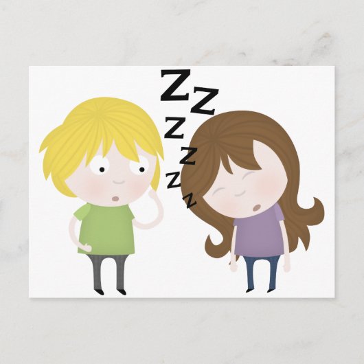 Public Narcolepsy Briefkaart (Voorkant)