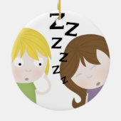 Public Narcolepsy Keramisch Ornament (Achterkant)