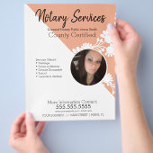 Public Notional Services Floral Photo Business Fly Flyer (Hand)