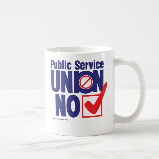 Public Service Union NO Koffiemok (Rechts)