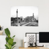 Public Square, Cleveland, 1900 Poster (Thuiskantoor)