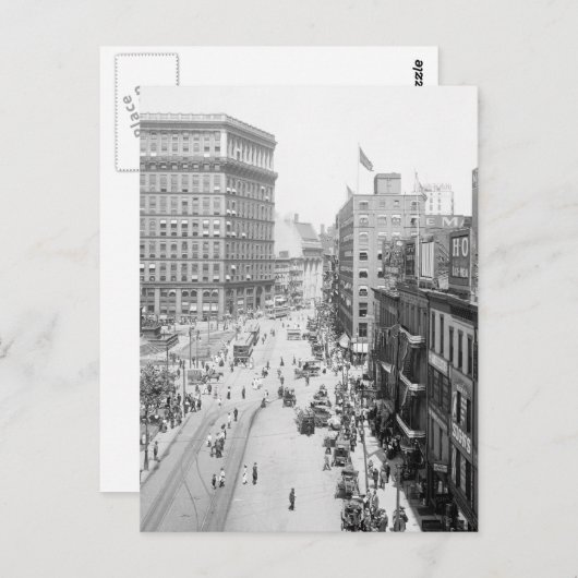 Public Square, Cleveland: 1915 Briefkaart (Voorkant / Achterkant)